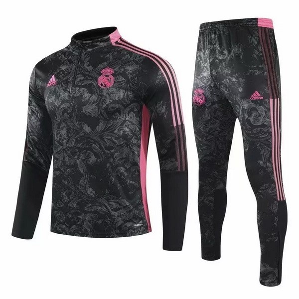 Chandal Real Madrid 2021-2022 Negro Rosa Gris